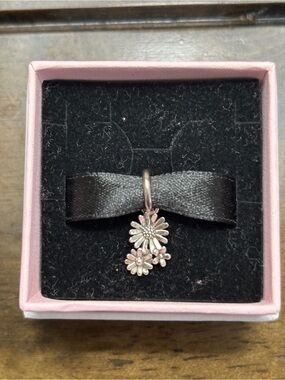 Authentic Pandora Sterling Silver Daisy Dangle Charm
